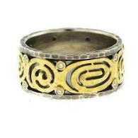 Sterling Silver and 14k Gold Ring, SOLD