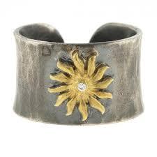 Sterling Silver and 14k Gold Sun Ring, SOLD