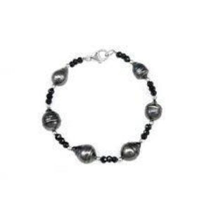Tahitian Pearls and Onyx Bracelet, SOLD