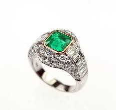 Vintage Emerald and Diamond Ring, SOLD