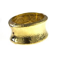 Wide Hammered Gold Bangle Bracelet, SALE, SOLD