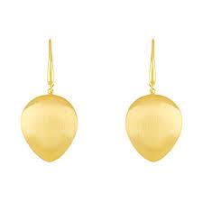 Yellow Gold Satin Textured Earrings, SOLD