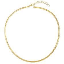 Yellow Gold Tube Collar Necklace, SOLD