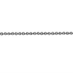 18K White Gold Link Chain, SOLD