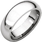 14K White Gold Wedding Band