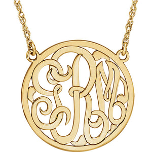Monogram Initial Necklace, SOLD