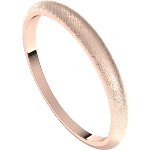 Florentine Textured 14k Rose Gold Wedding Band