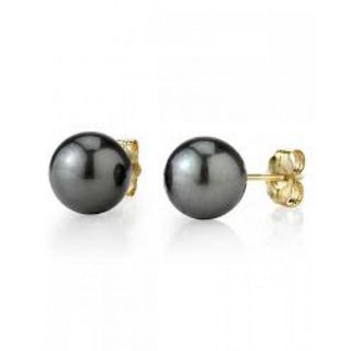 Cultured Tahitian Pearl Earrings, 13mm-14mm