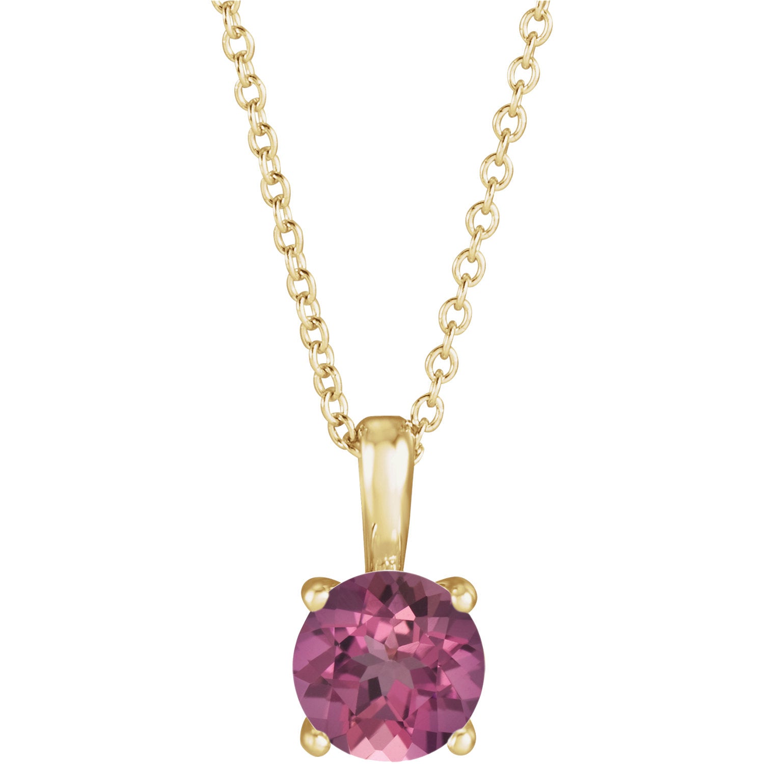 Pink Tourmaline Pendant Necklace, SOLD