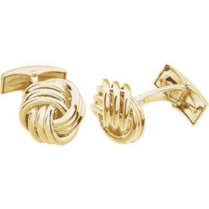 14K Gold Knot Cufflinks, SOLD