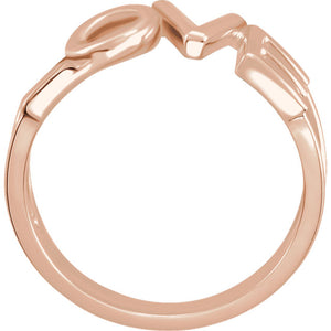Rose Gold Love Ring, SOLD