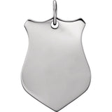 Men's Monogramed Shield Pendant, SOLD