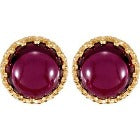 14k Garnet Earrings, SOLD