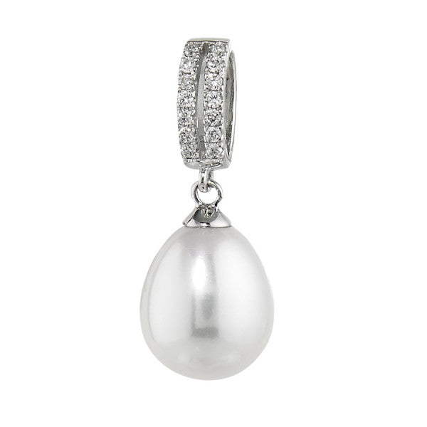 Diamond and Pearl Pendant, SOLD