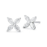 Marquise Diamond Earrings, SOLD